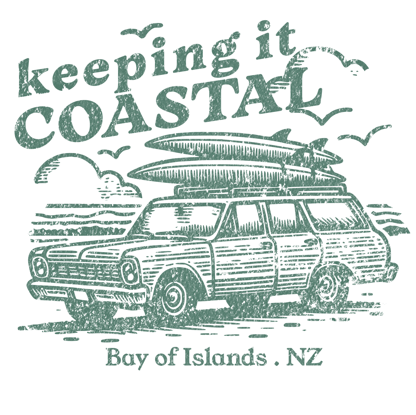 KEEPING IT COASTAL PRINT by Jacqueline Anne Roper
