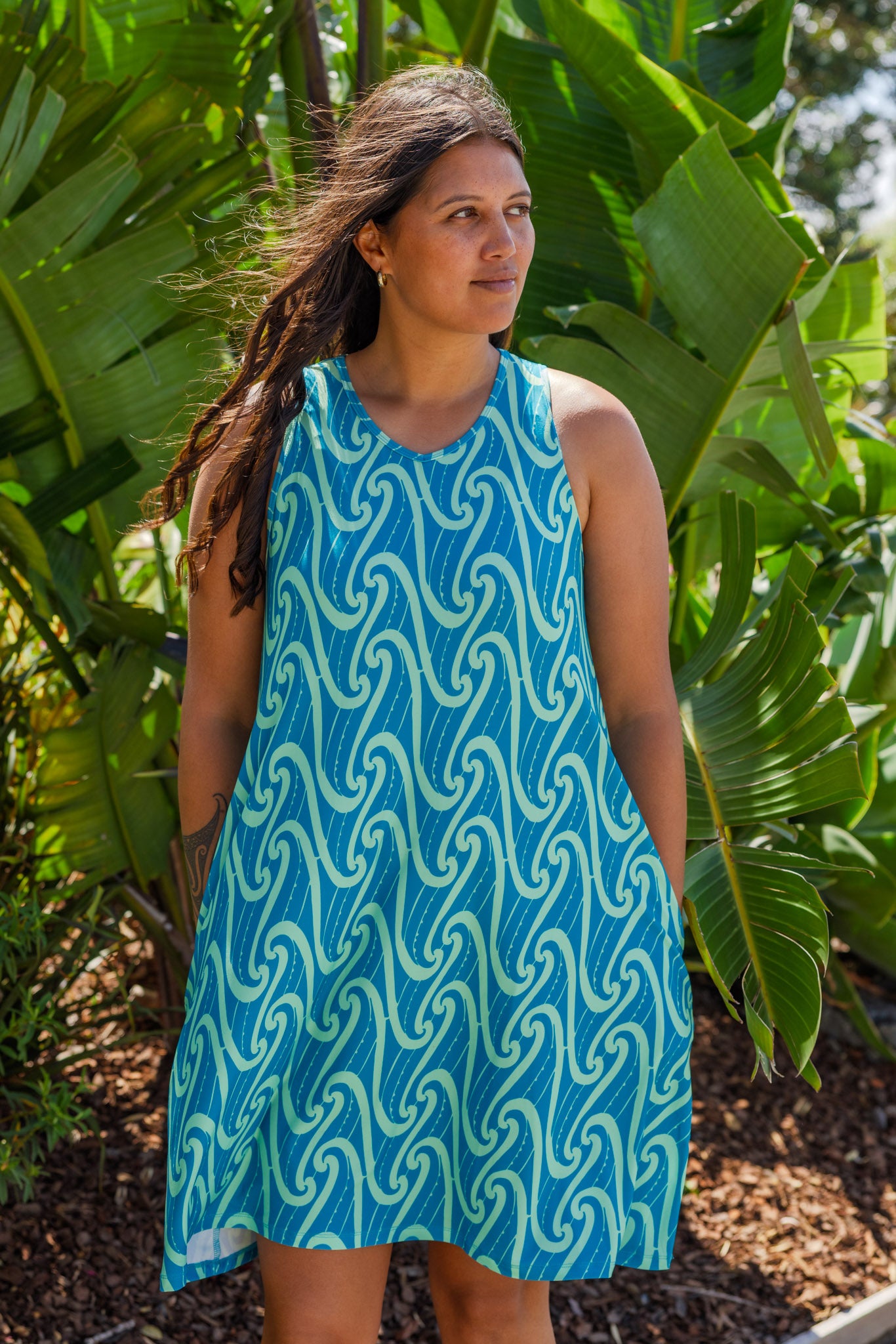 Puhoro Sleeveless Short Dress