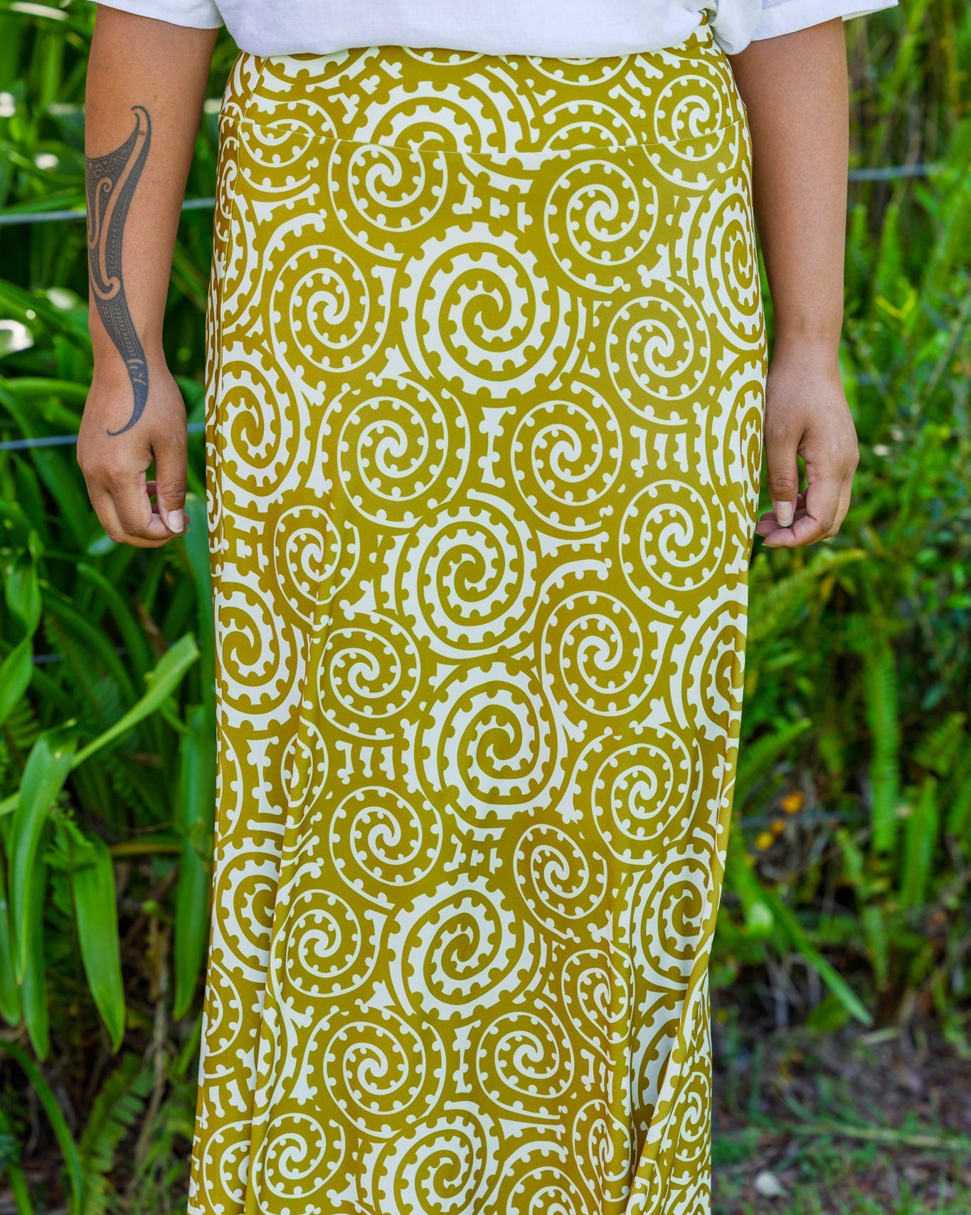 Takarangi Bias Long Skirt