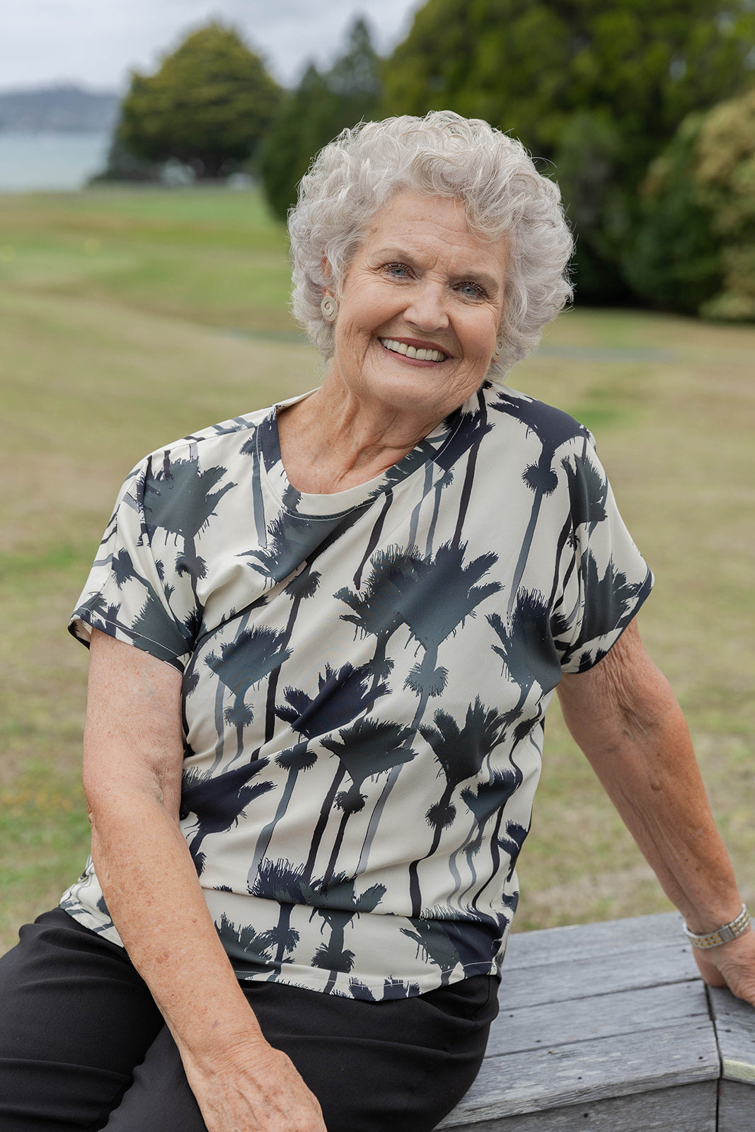Womens Top Nikau Print