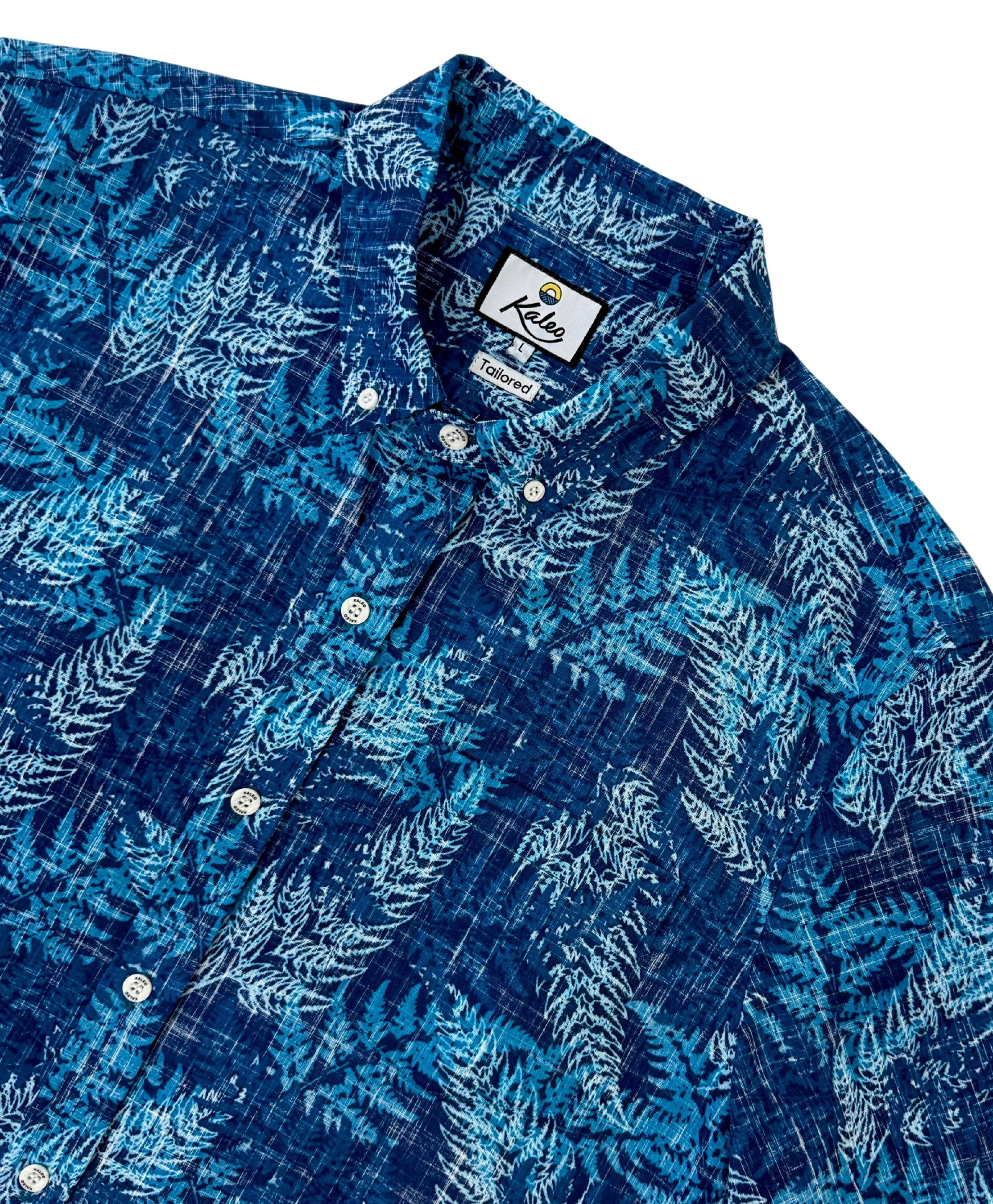 Blue Silver Fern Kiwi Classic Short Sleeve Mens Shirt