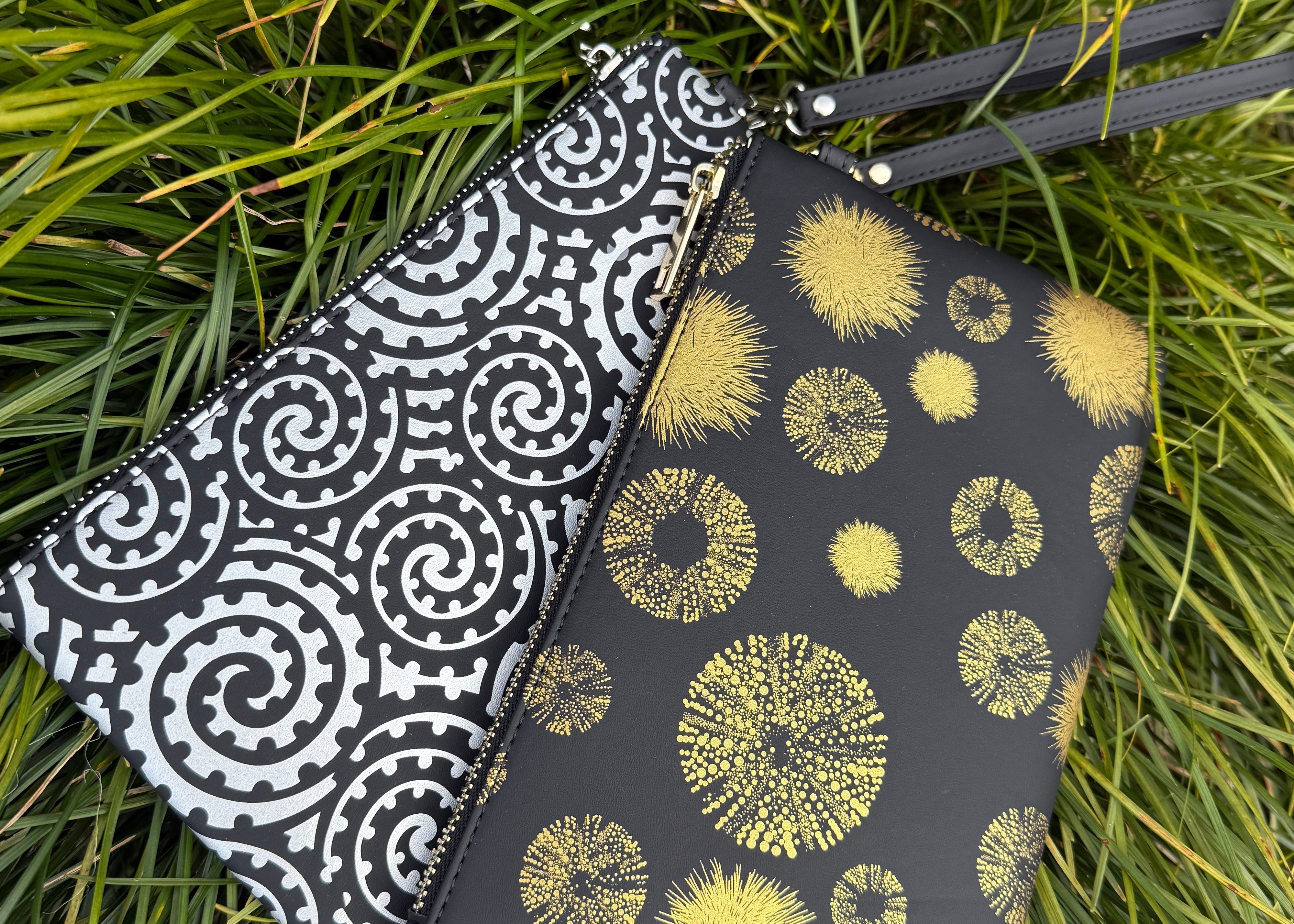 Kina Gold Wristlet Purse