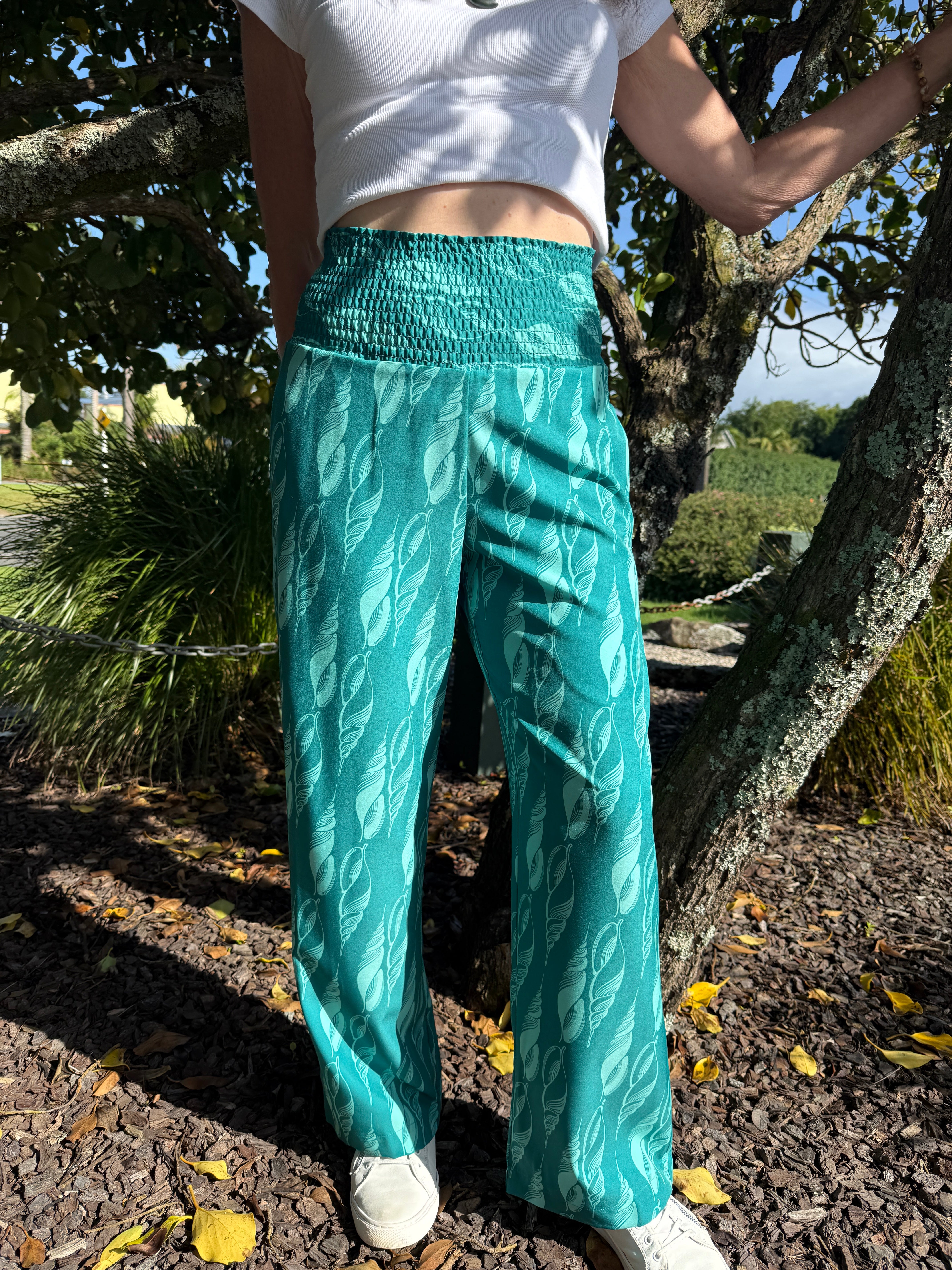 Volute Shell Flowy Pants