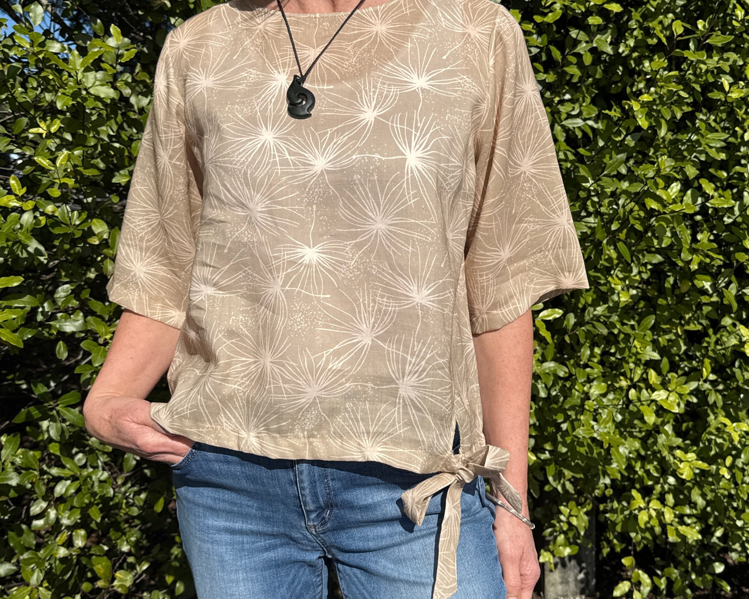 Womens Linen Top- Spinifex