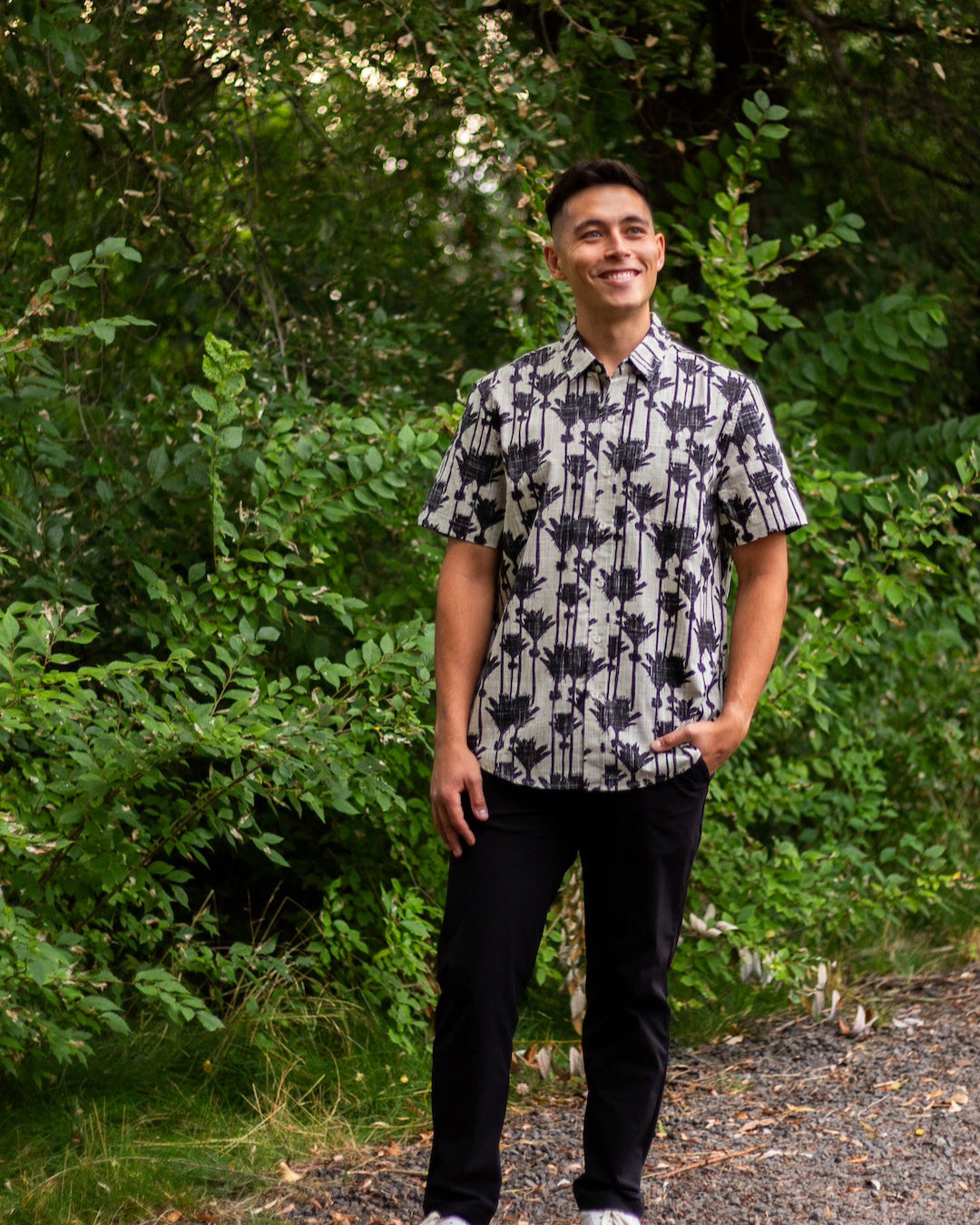 Nikau Palm Mens Kiwi Classic Short Sleeve Shirt