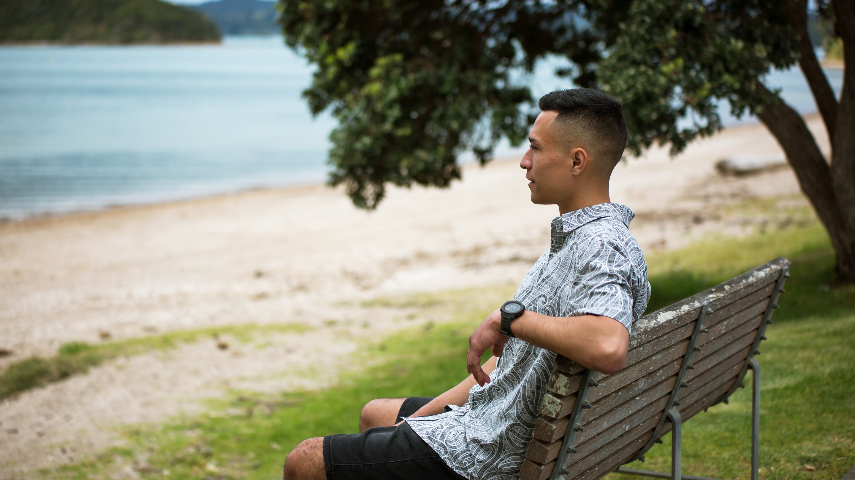 Kaleo Mens Short Sleeve Kowhaiwhai Shirt
