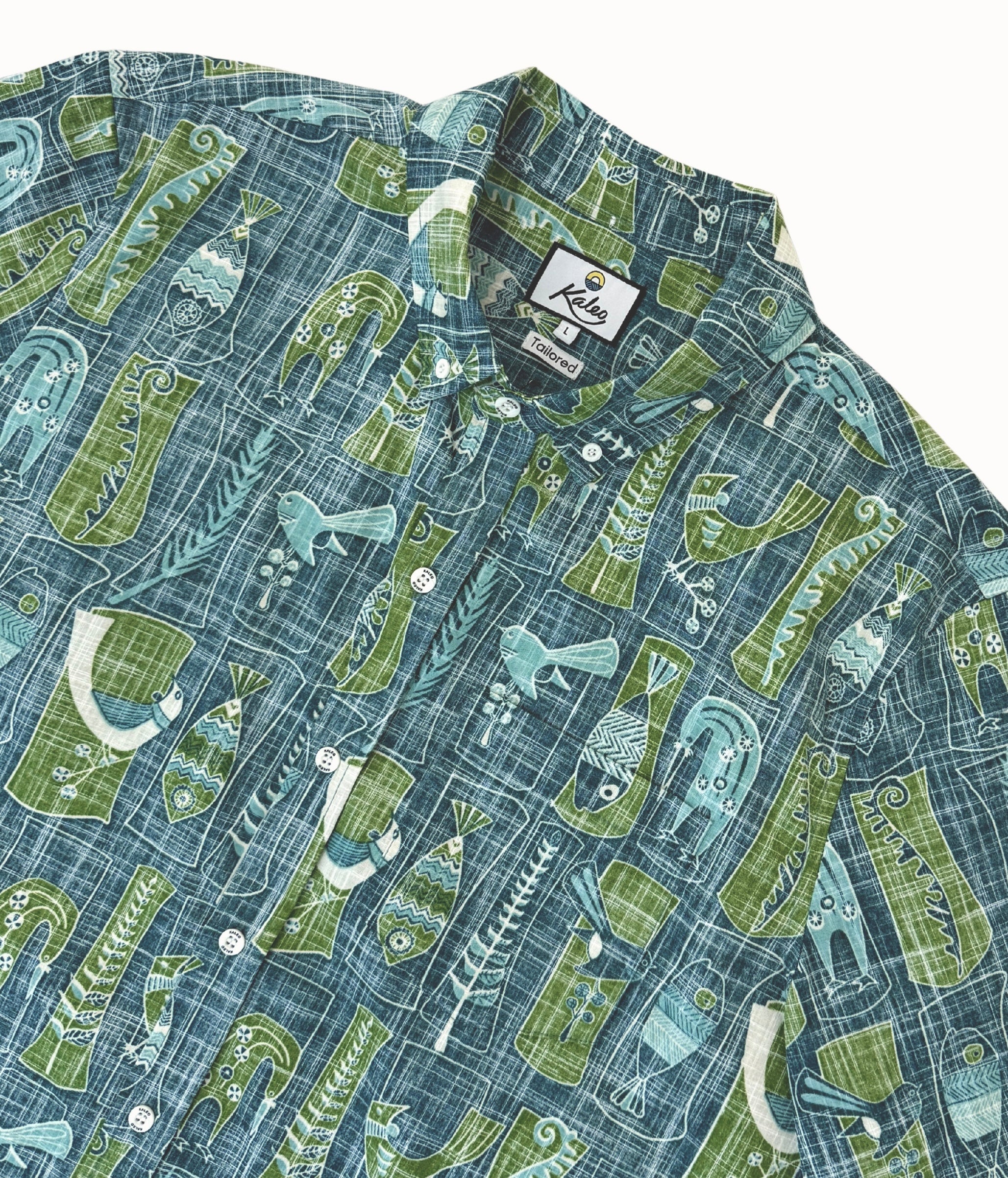 Mid Century Kiwiana Kiwi Classic Short Sleeve Mens Shirt