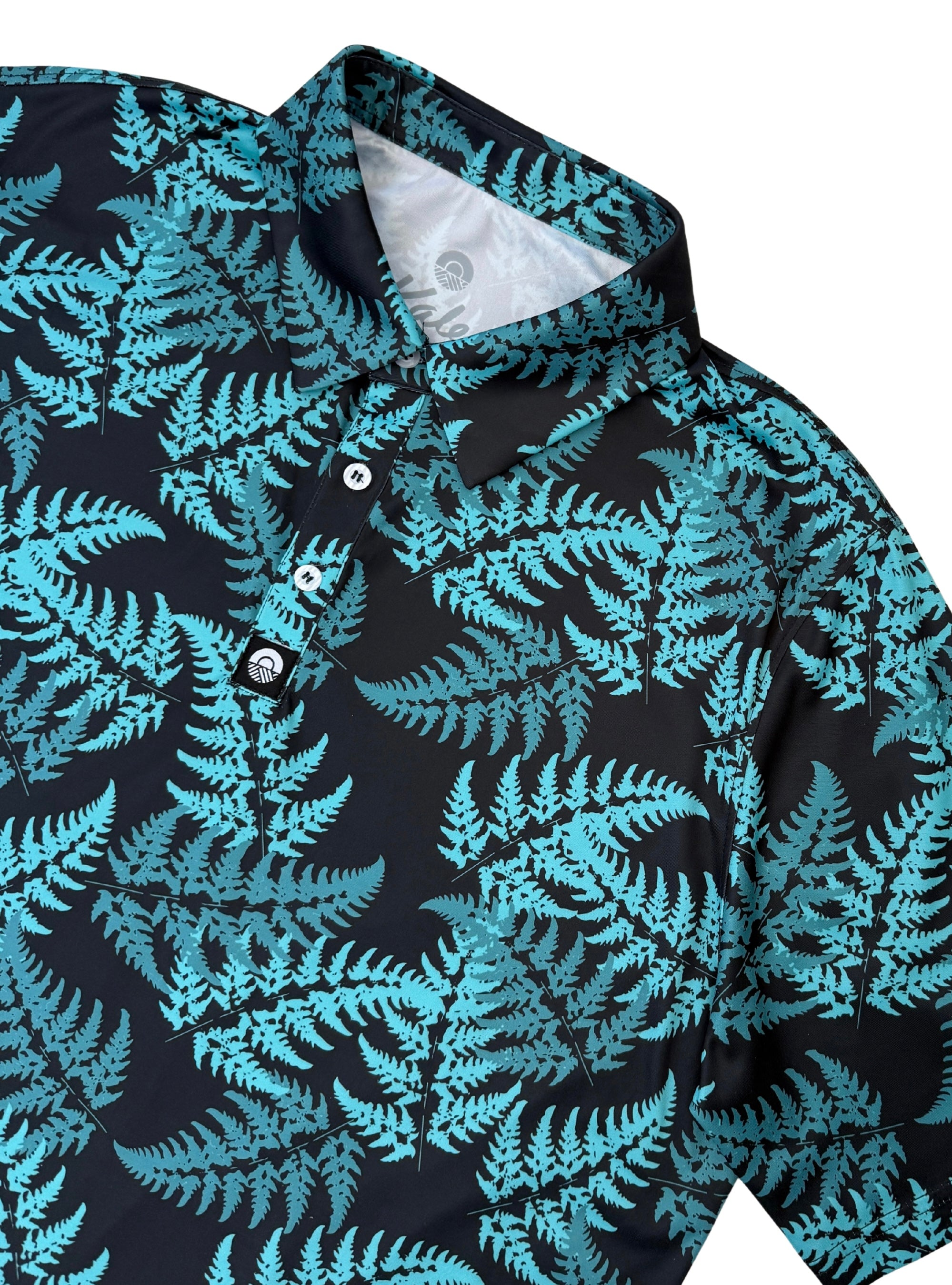 Teal Silver Fern Polo