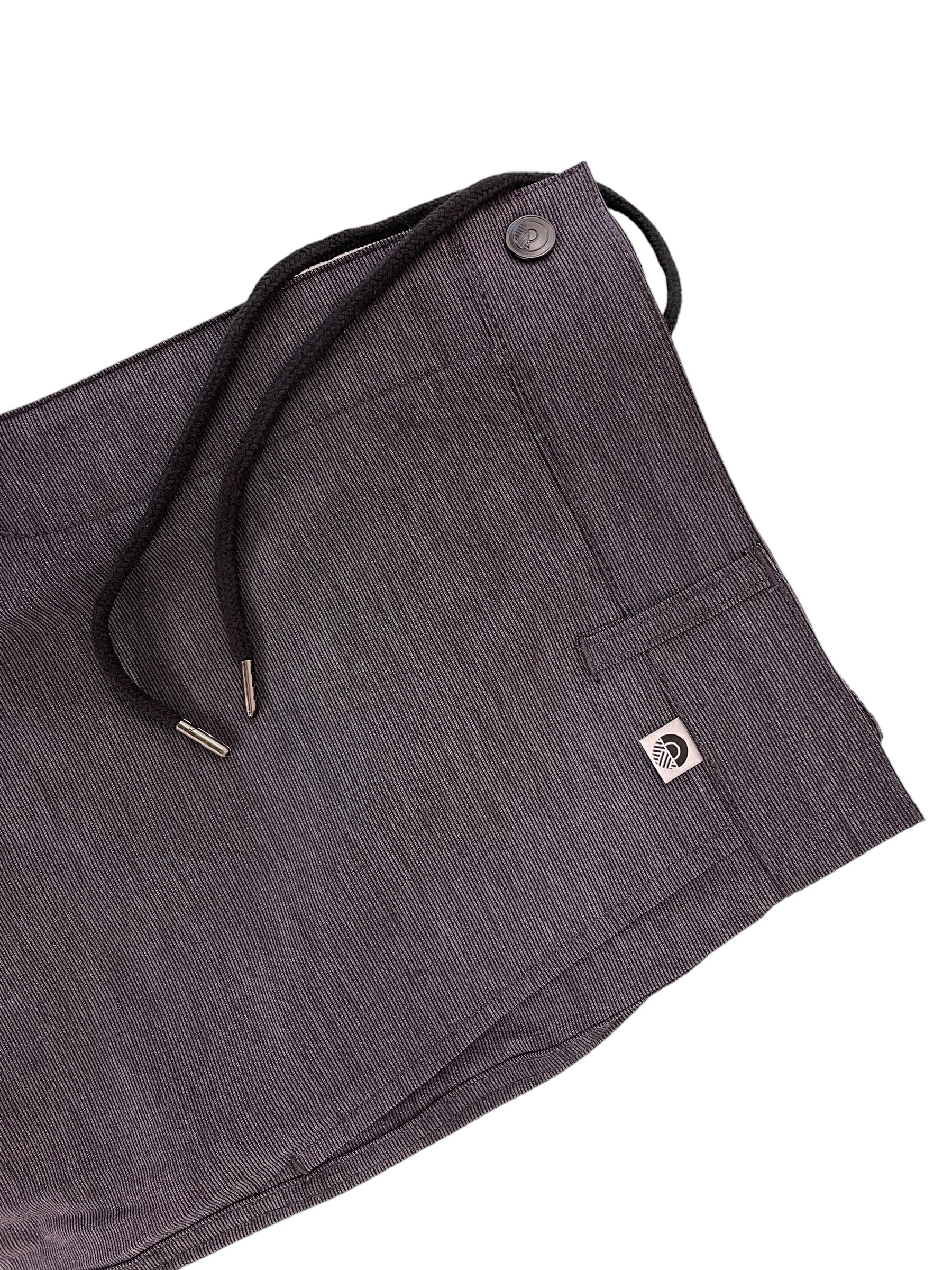 Men’s charcoal chino pants with 4-way stretch – comfortable, durable and versatile NZ designed everyday wear by Kaleo