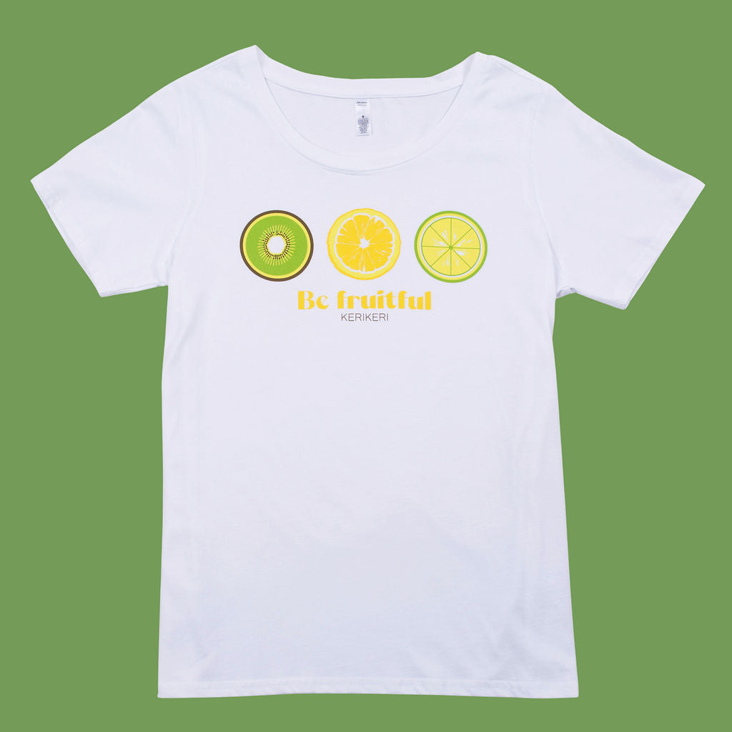 Be Fruitful Kerikeri Womens Tee Shirt Stylish Kiwi Clothing Store