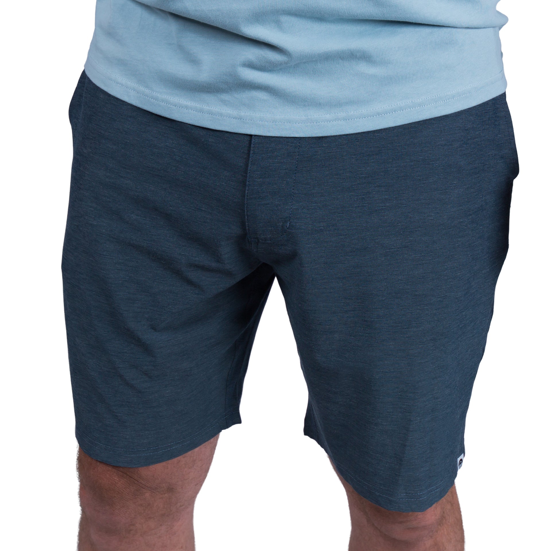 Comfort 4-Way Stretch Chino Shorts-Blue