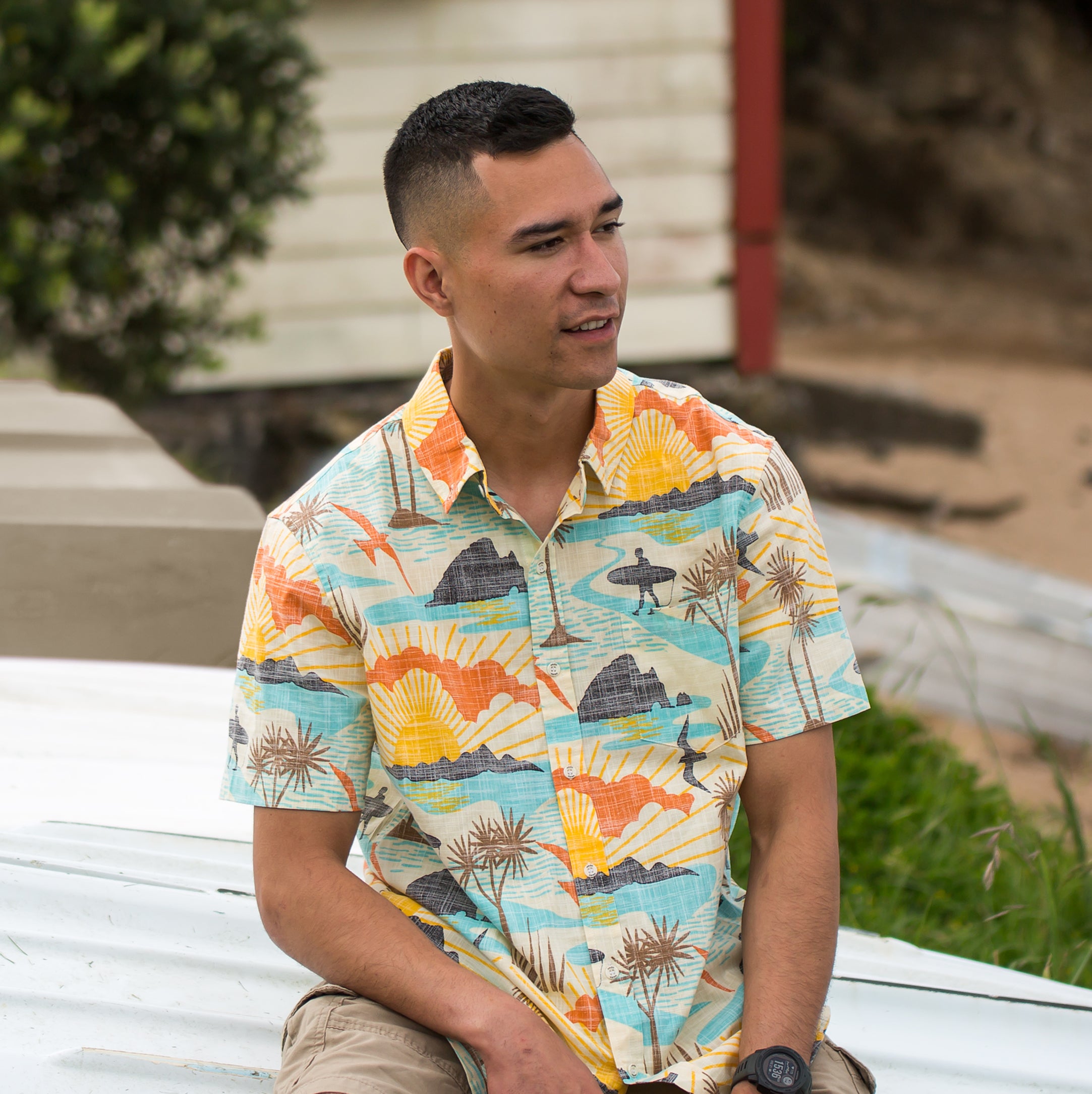 BOI Beach Kiwi Classic Short Sleeve Mens Shirt