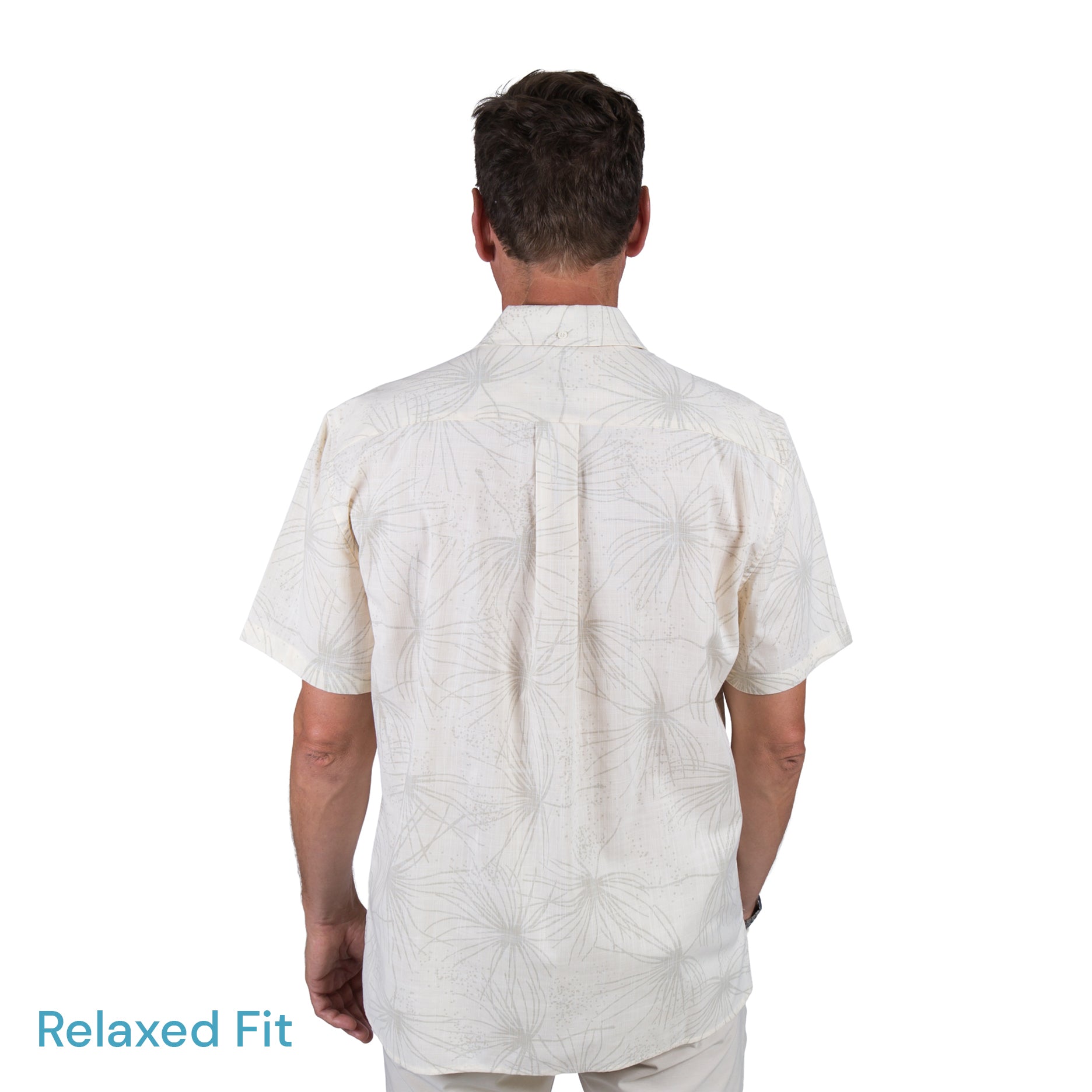 Kaleo Spinifex n' Sand Kiwi Classic short sleeve men’s shirt, New Zealand inspired design with subtle spinifex print, lightweight coastal casual wear.
