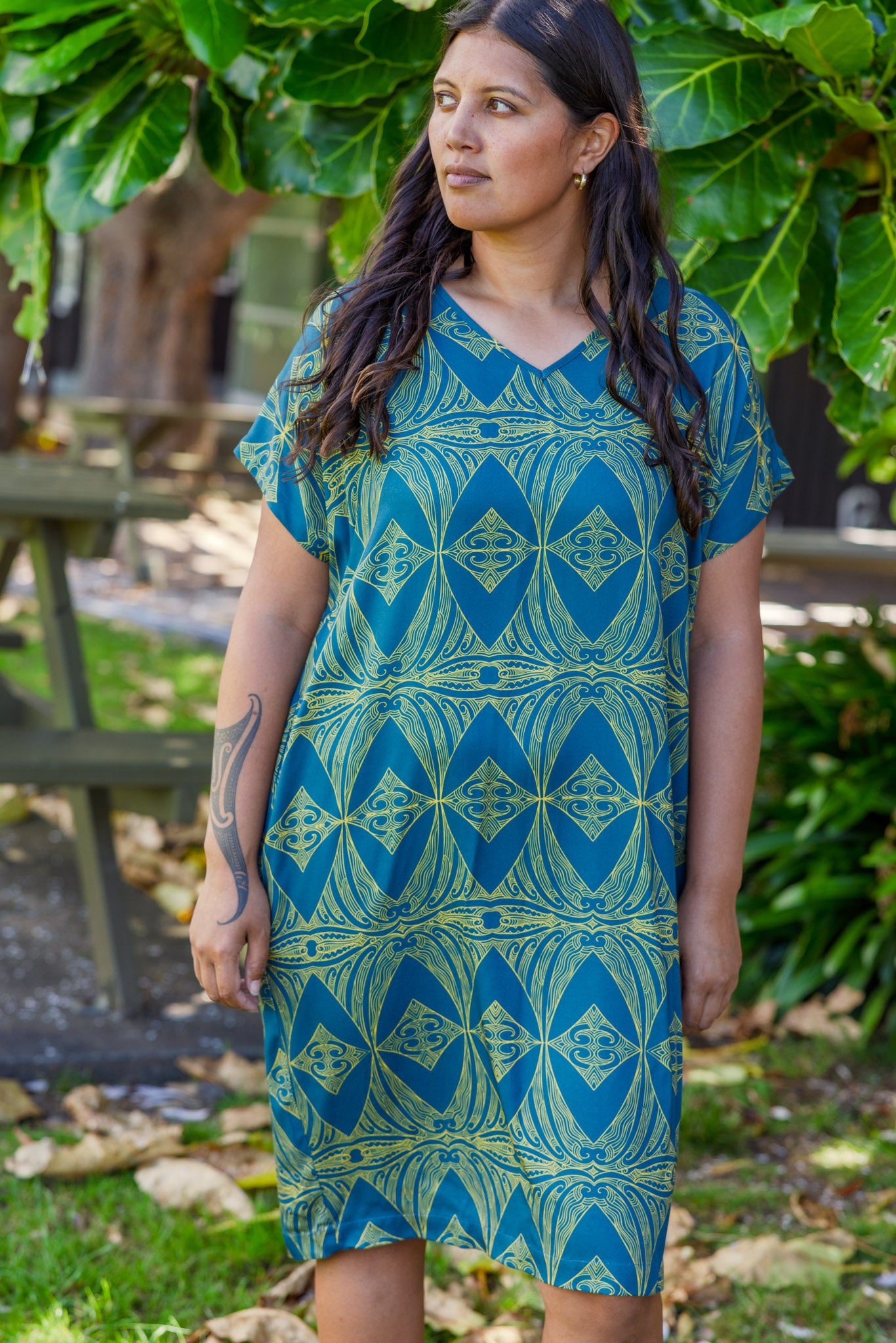 Orokohanga V- neck Dress