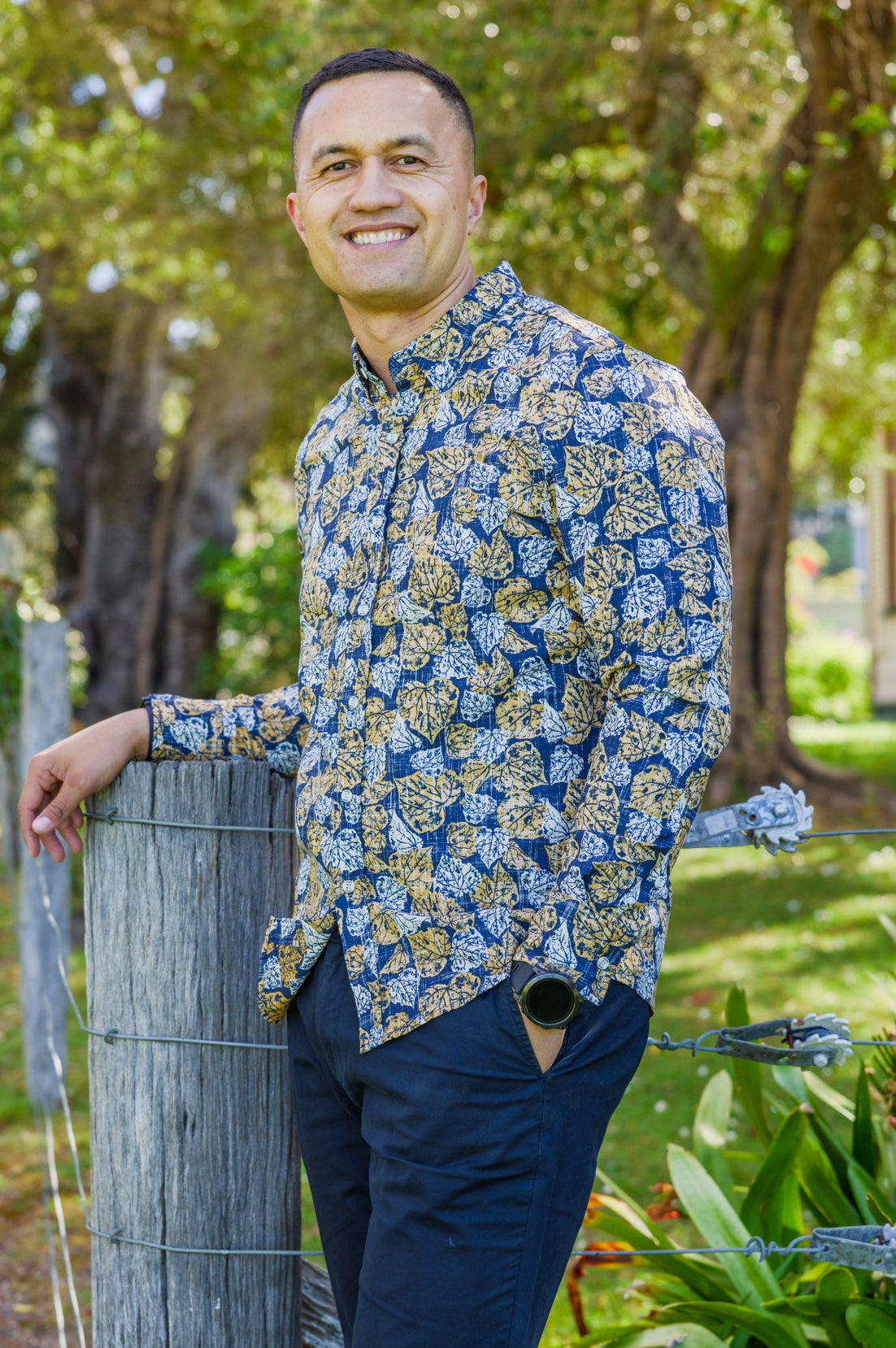 Kawakawa Mens Kiwi Classic Long Sleeve Shirt