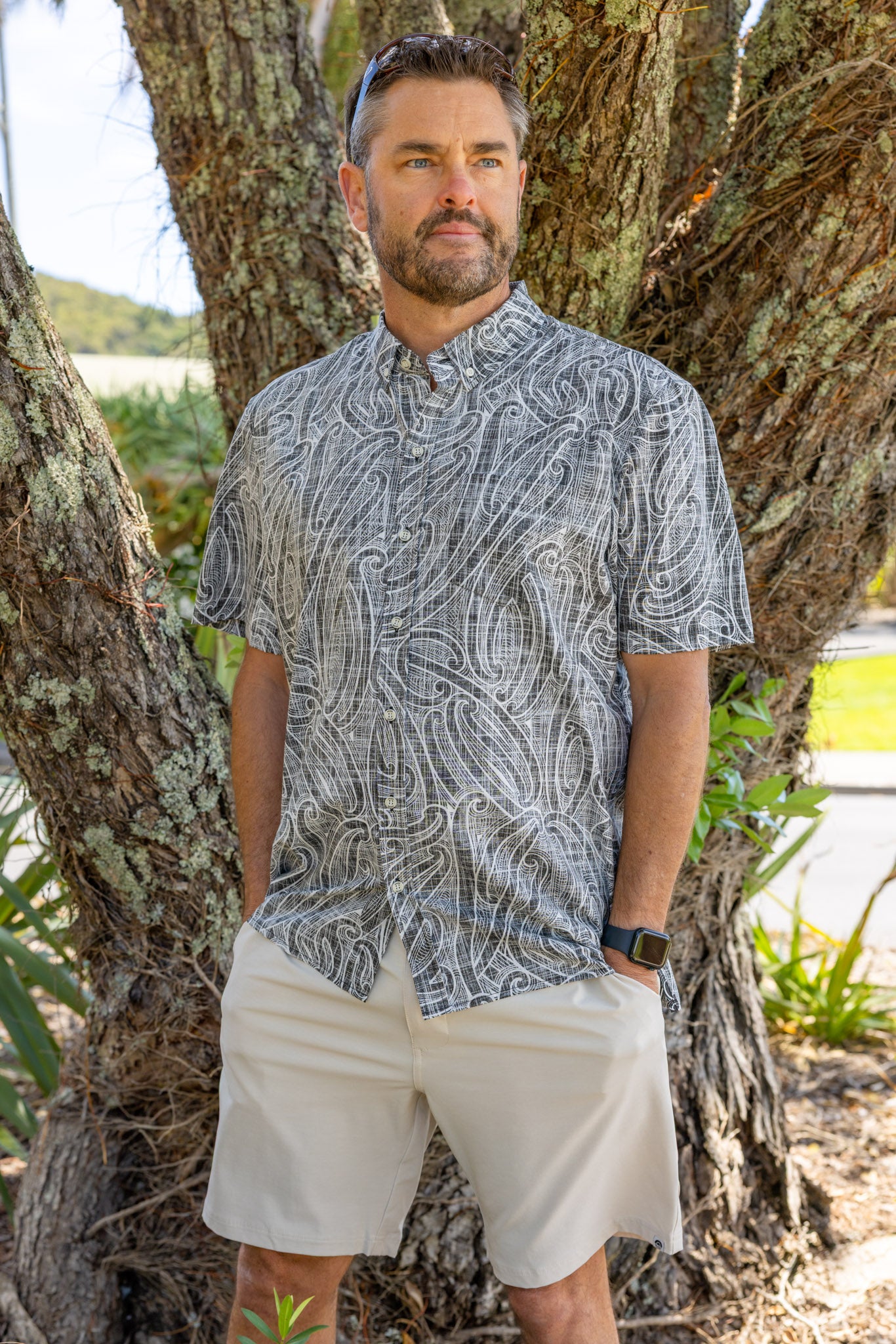 Kowhaiwhai SS Kiwi Classic Mens Shirt