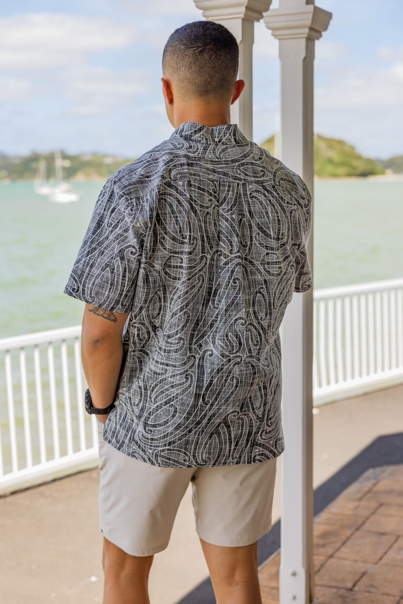 Kowhaiwhai SS Kiwi Classic Mens Shirt