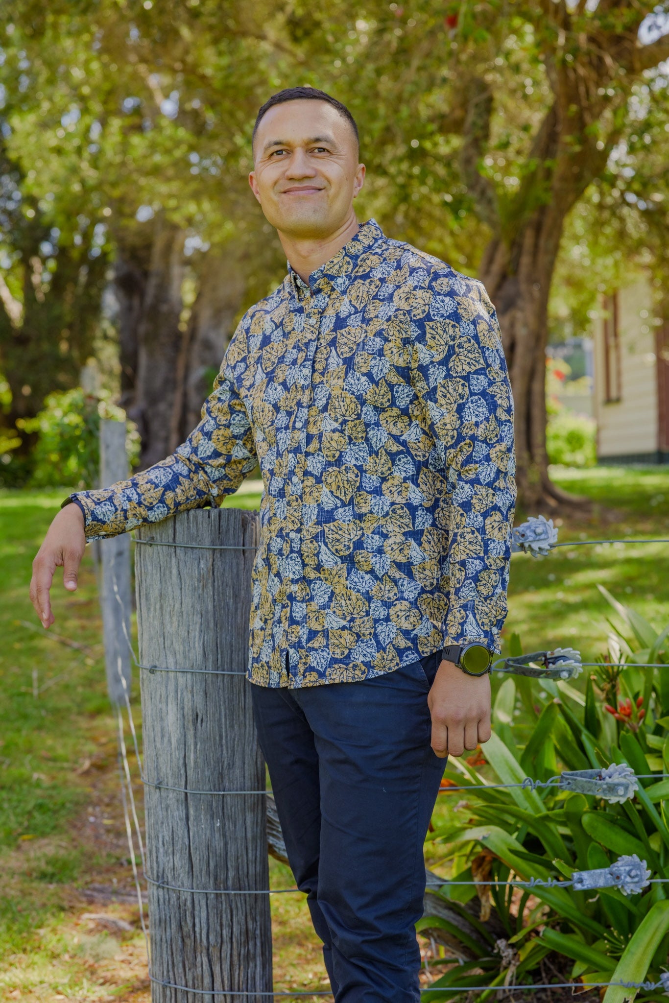 Kawakawa Kiwi Classic Long Sleeve Mens Shirt