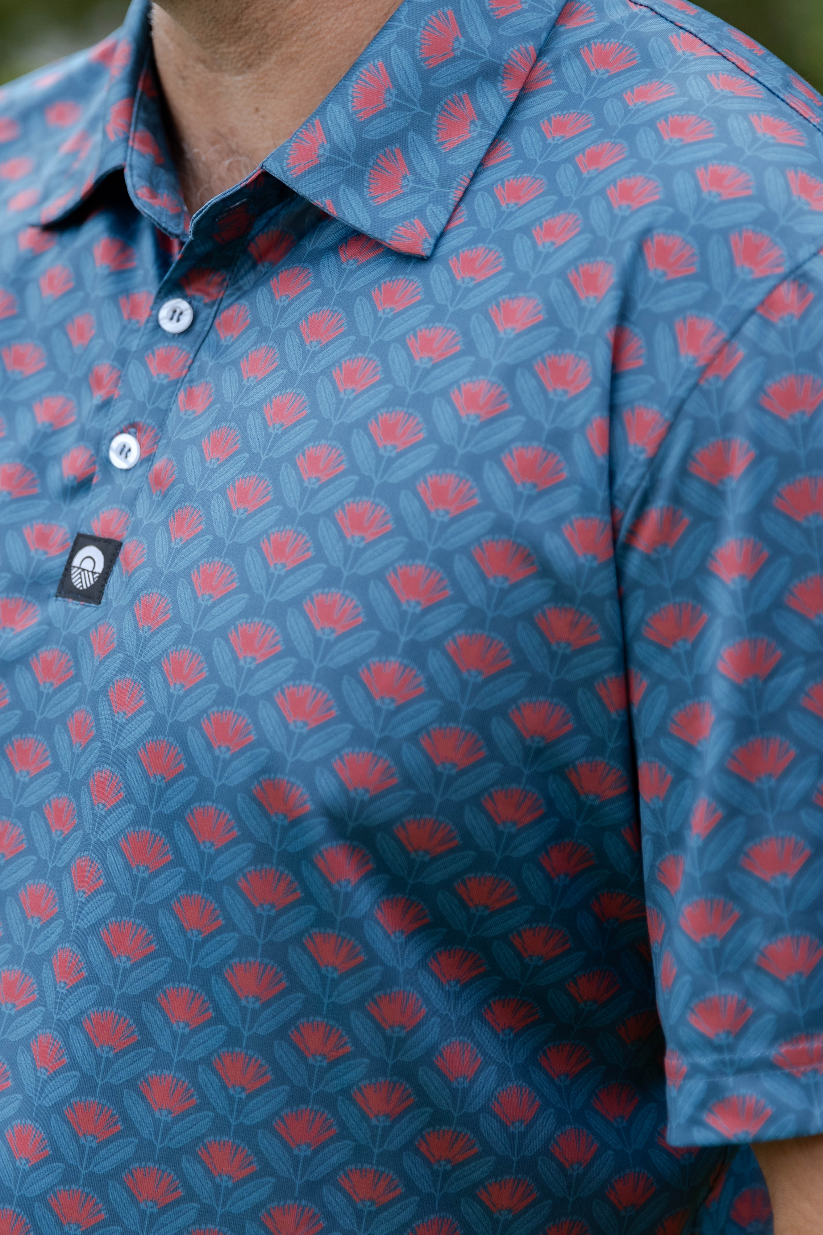 Mens Golf Polo- Pohutukawa