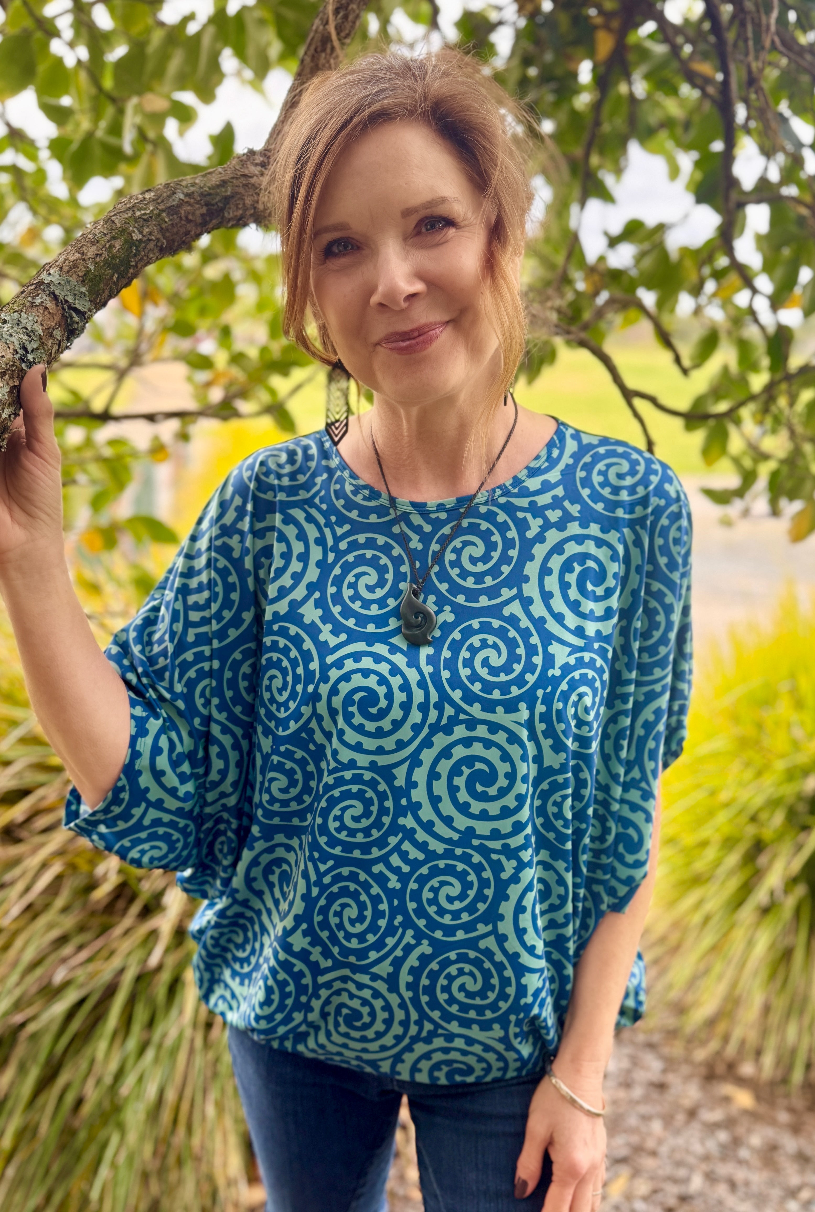 Takarangi Batwing Blouse