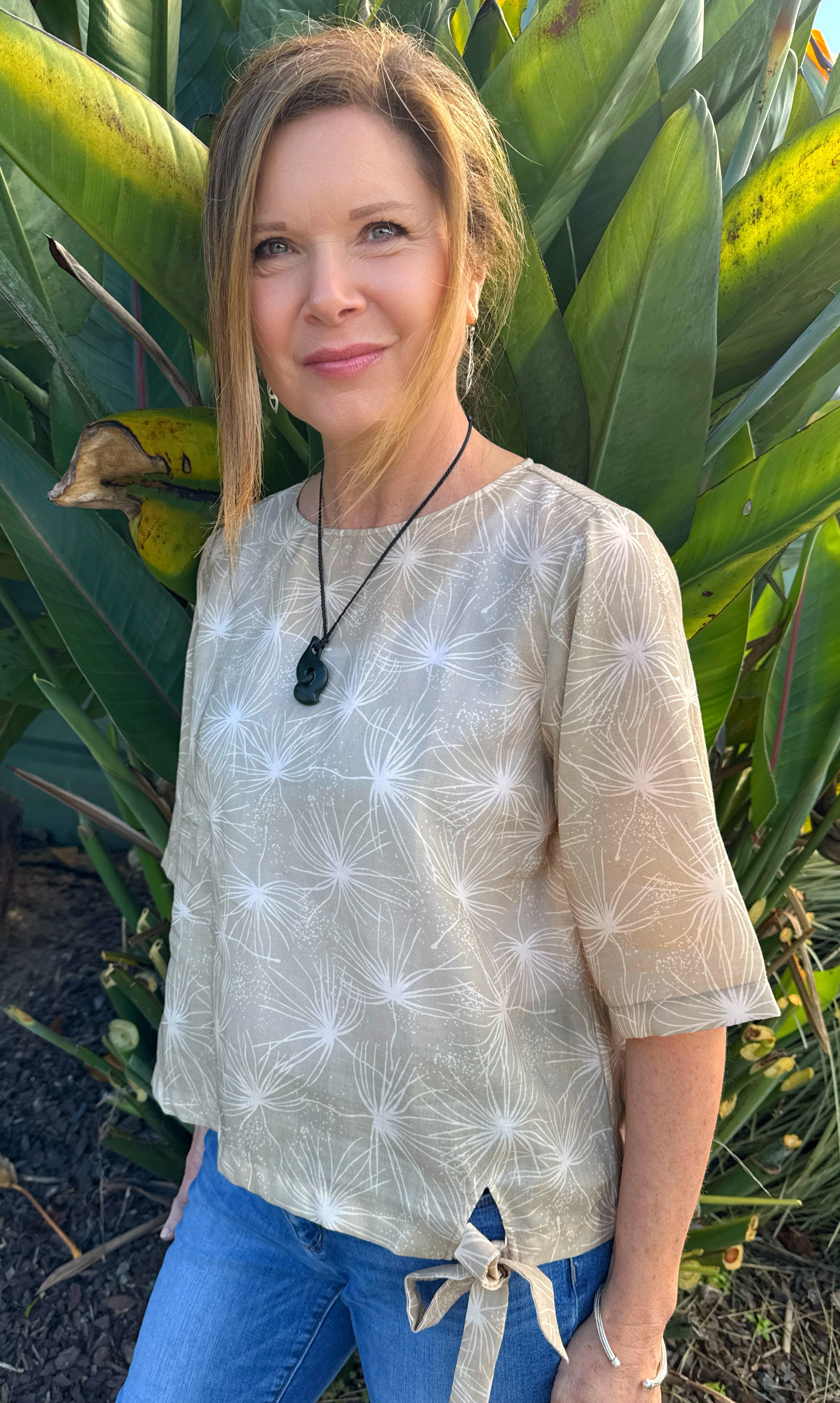 Womens Linen Top- Spinifex