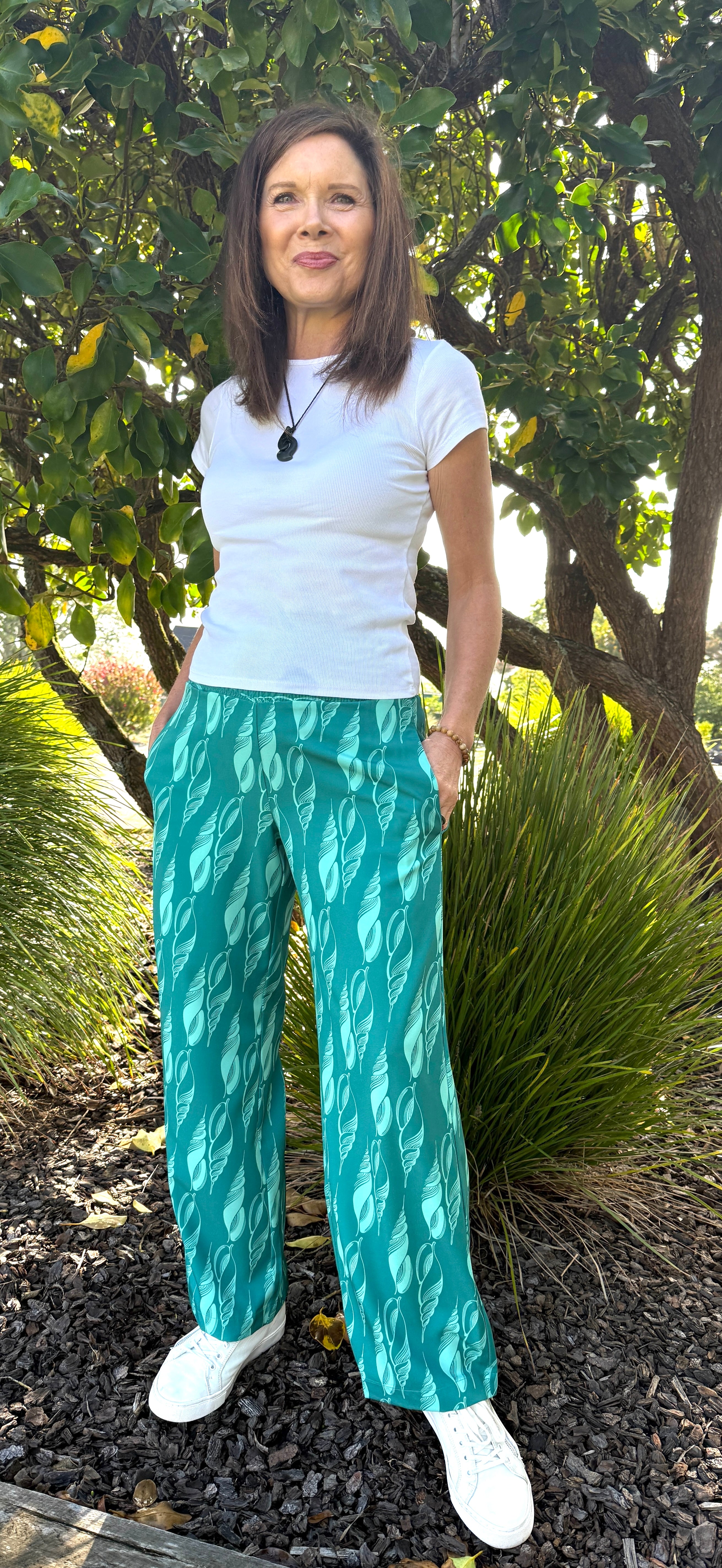 Volute Shell Flowy Pants