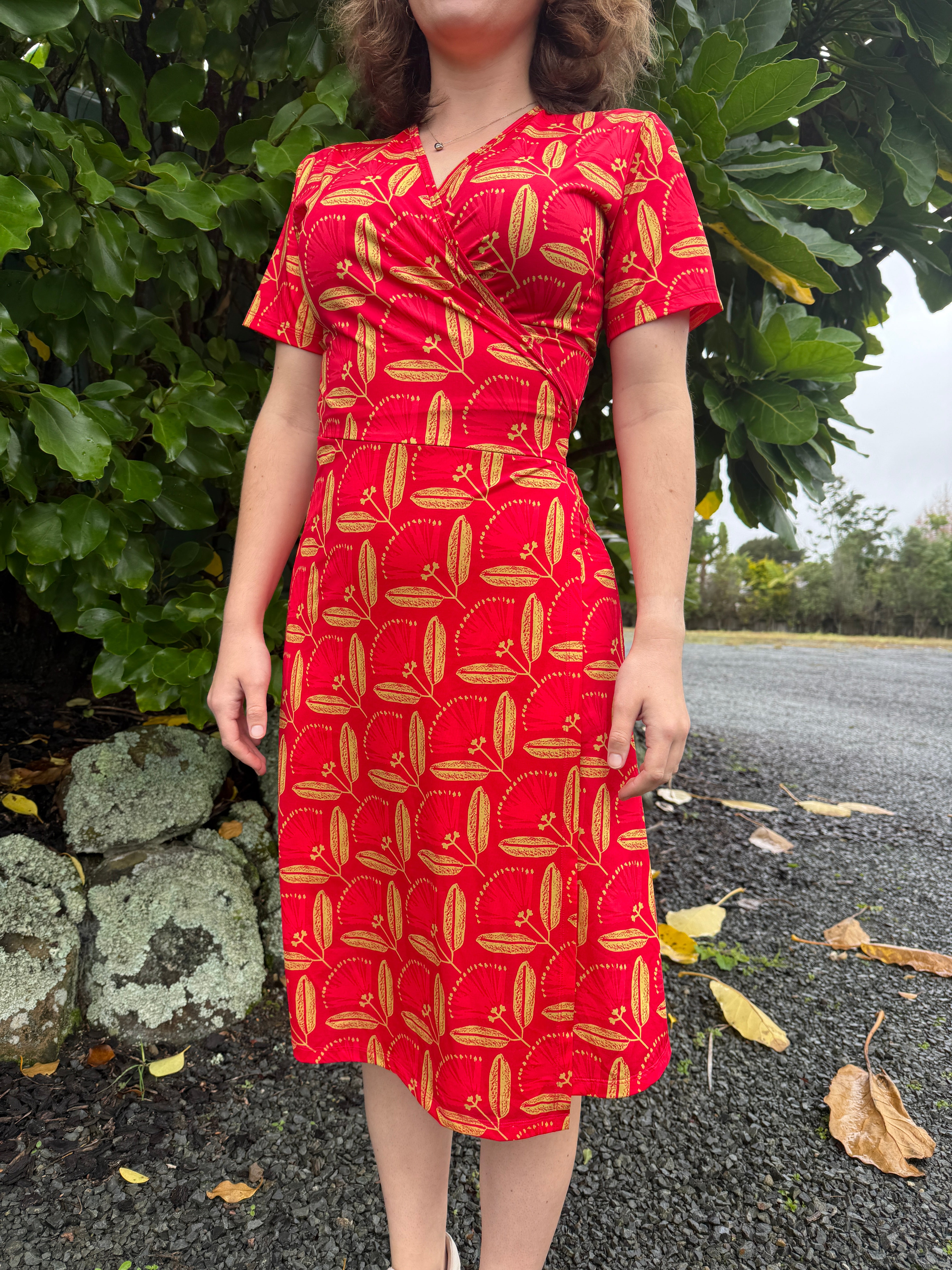 Pōhutukawa Wrap Dress