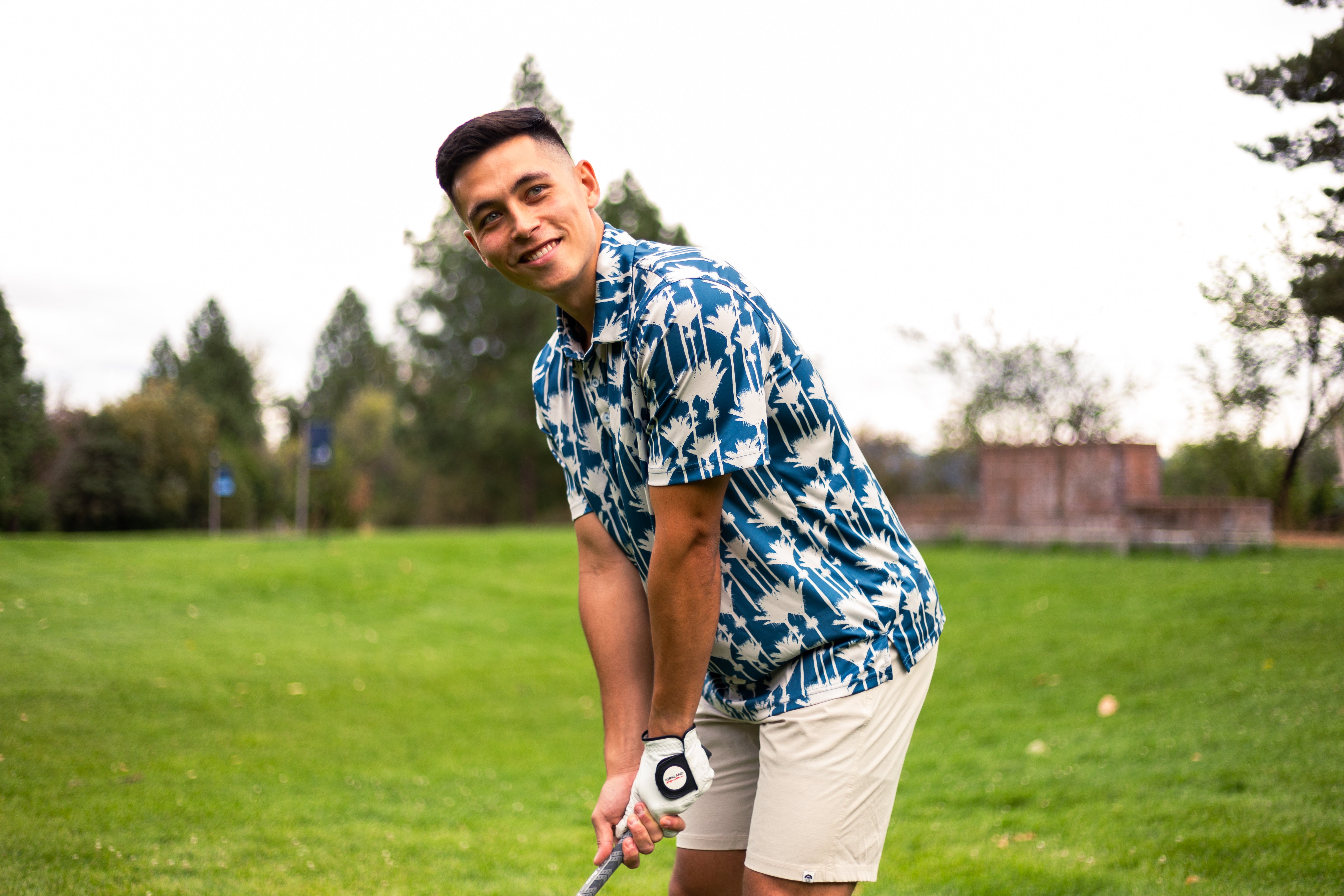 Mens Nikau Palm Golf Polo