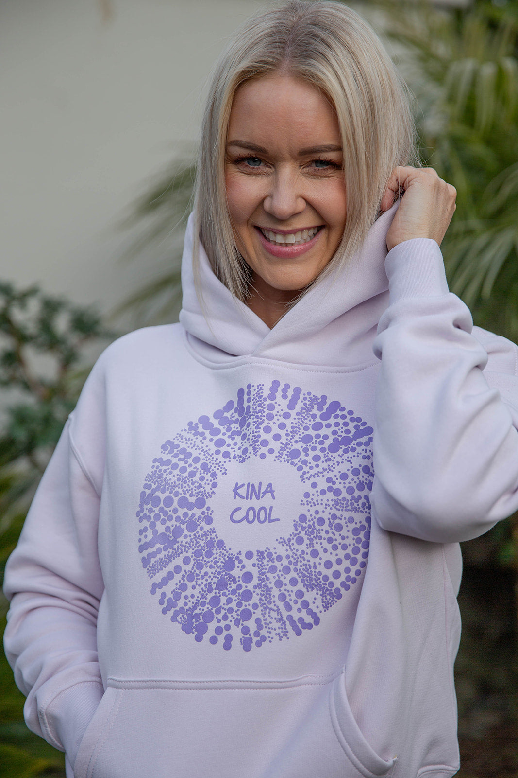 Kina Cool Womens Hoodie- Relax Orchid