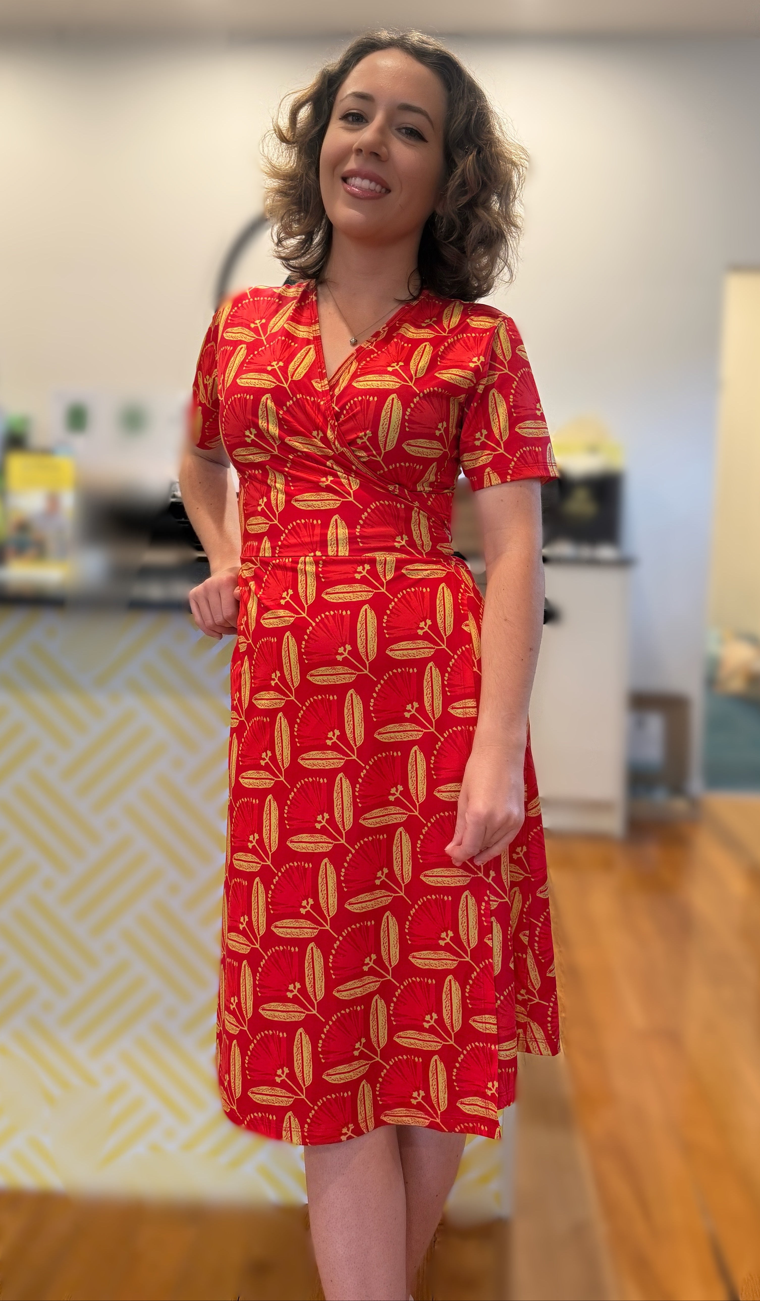 Pōhutukawa Wrap Dress