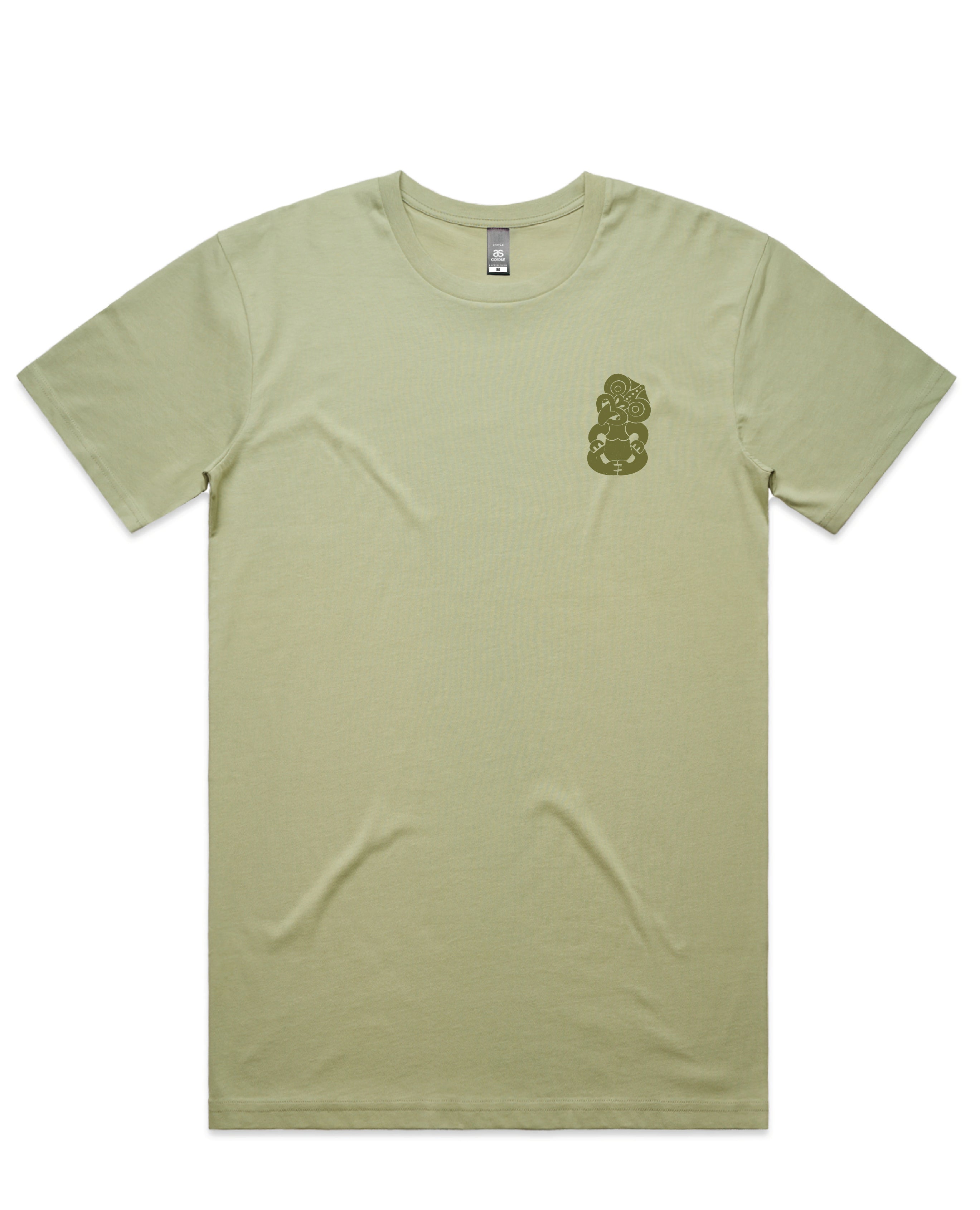 Men’s T-shirt New Zealand – Tiki Manaia design with Māori-inspired artwork, NZ-designed Kiwi tee by Kaleo; premium quality wearable art clothing
