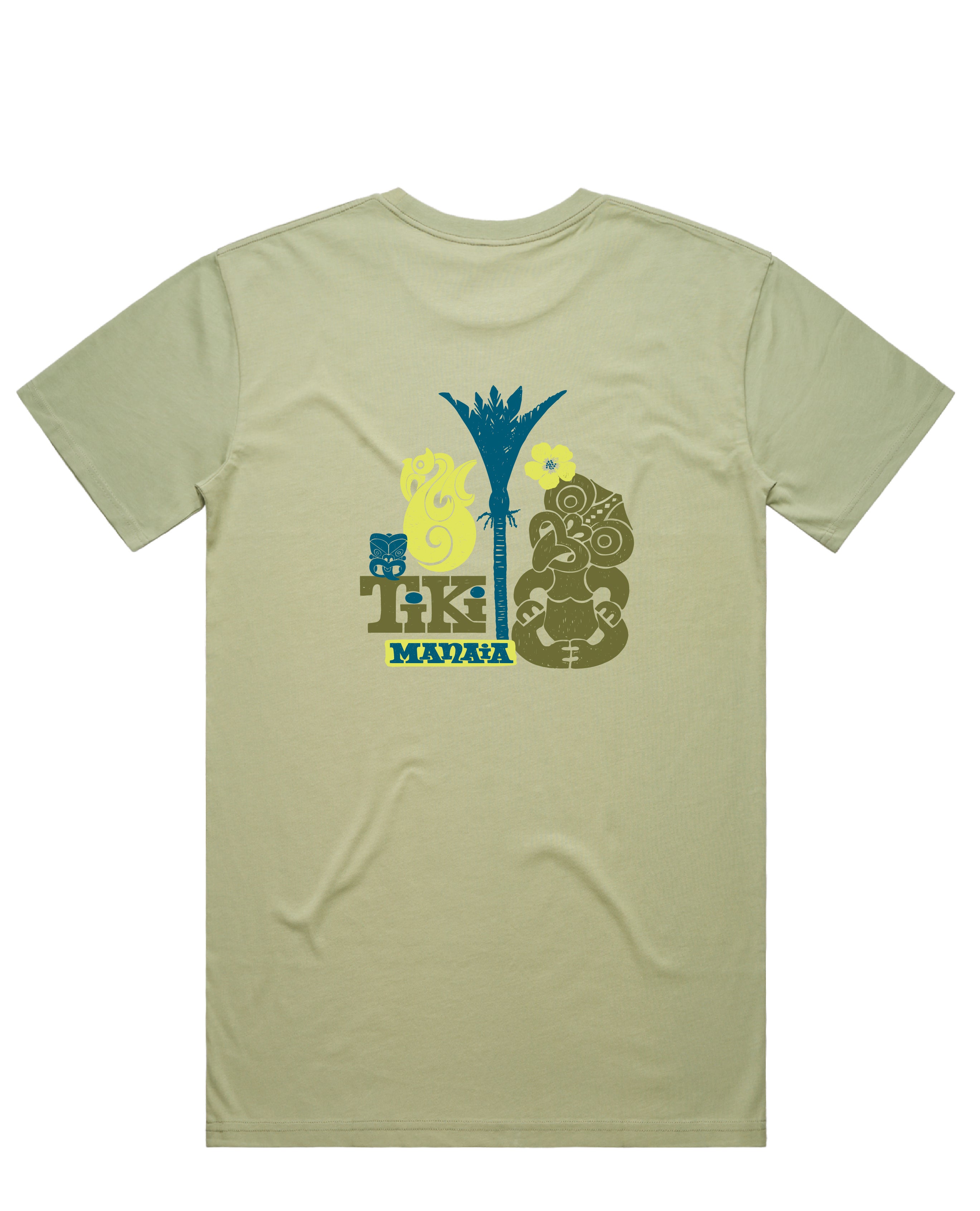 Men’s T-shirt New Zealand – Tiki Manaia design with Māori-inspired artwork, NZ-designed Kiwi tee by Kaleo; premium quality wearable art clothing