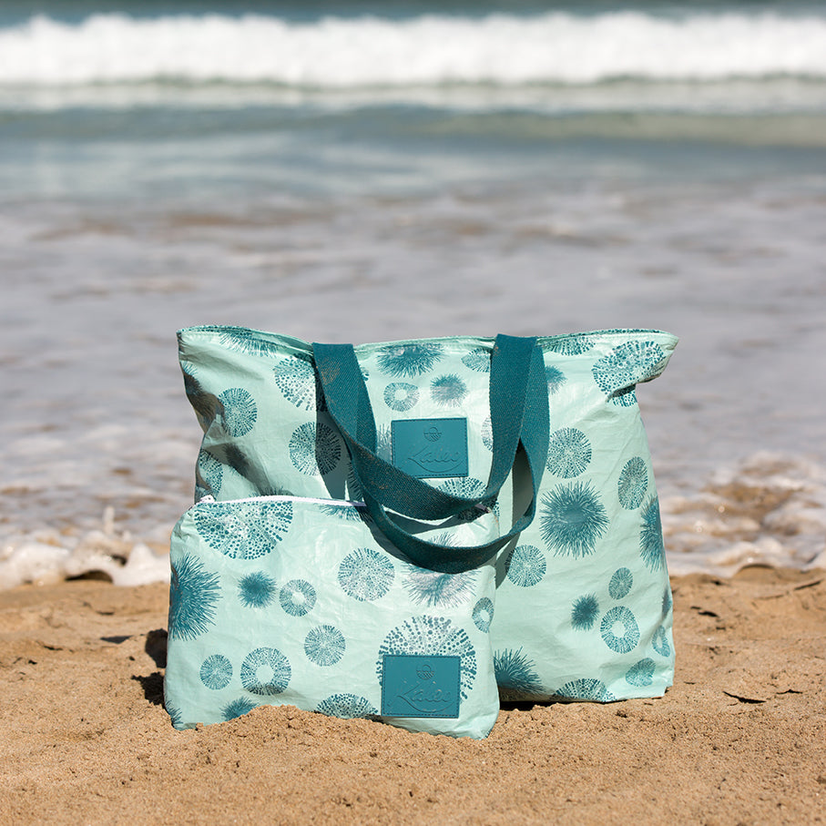 Kina Cool Splash Proof Beach Tote + Pouch