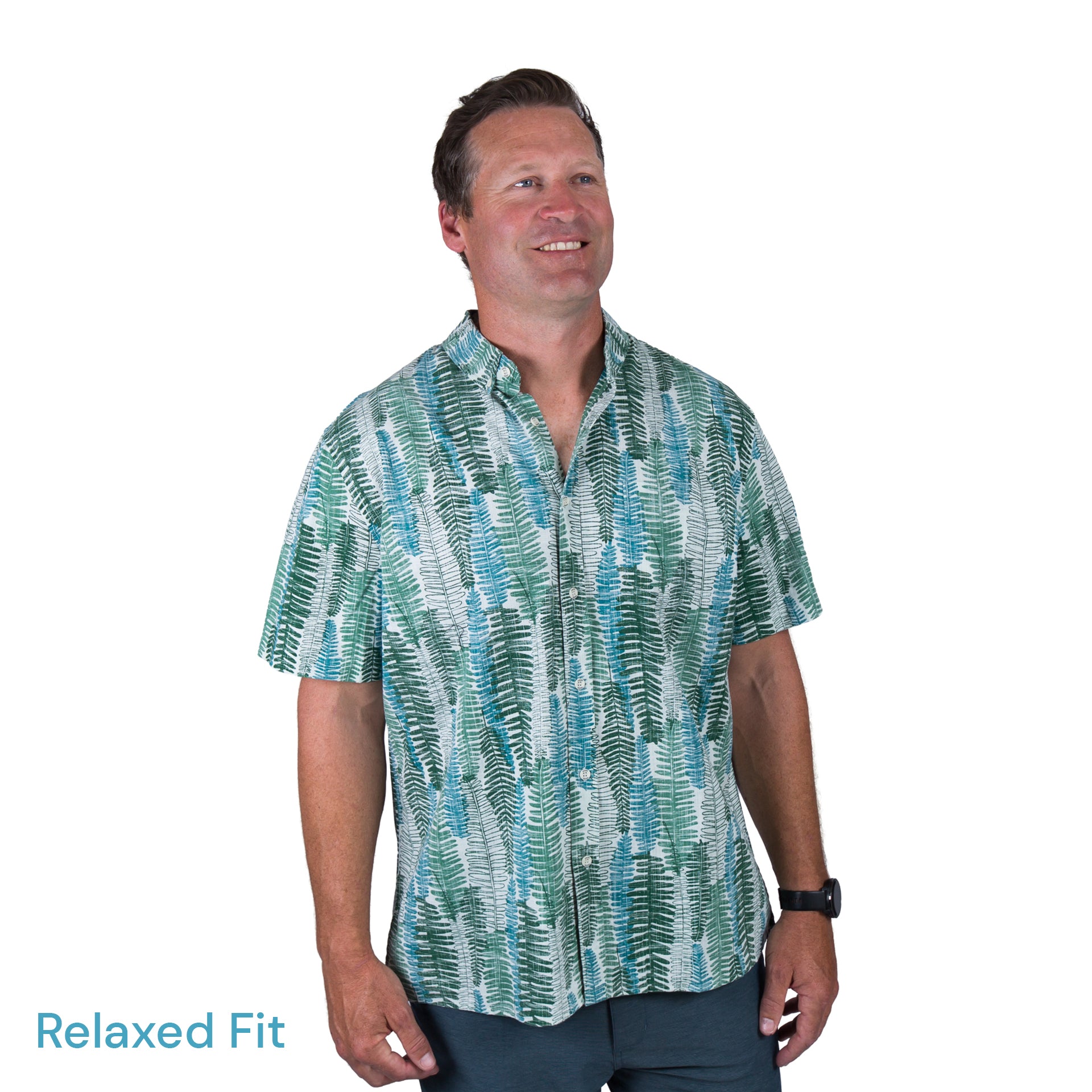 Piupiu Fern Kiwi Classic Short Sleeve Mens Shirt
